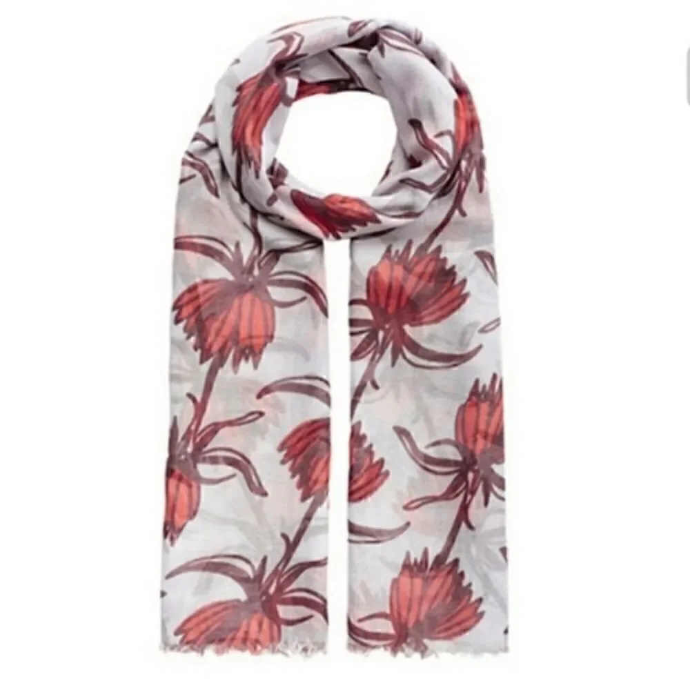 India Hicks Crown Imperial Scarf - Poppy Red